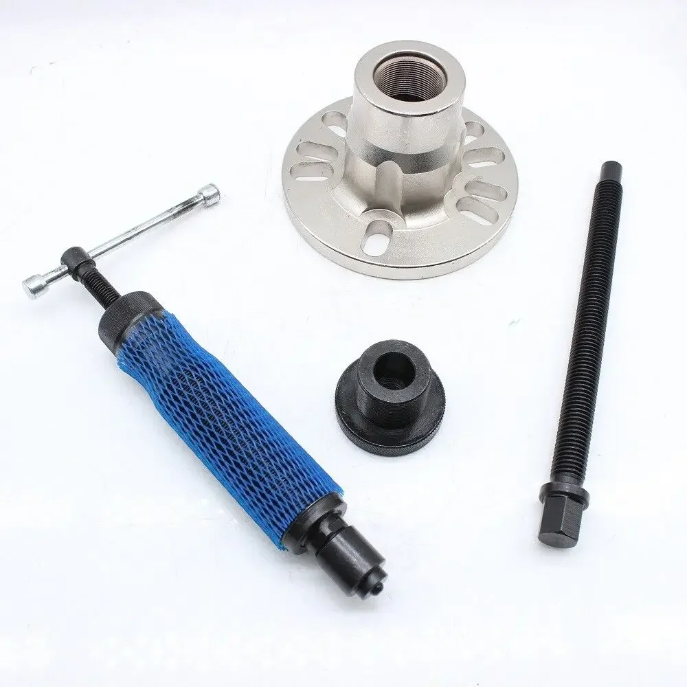 

QX-4 Heavy Duty Hydraulic Wheel Hub Puller 4-5 Bolt Hubs Carbon Steel Rust-Resistant Tool Blue Carrying for Case Universal Drive