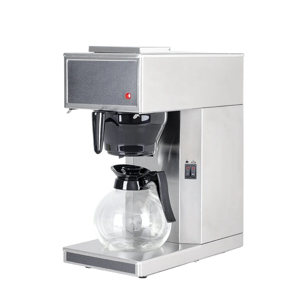 Commercial Stainless Steel  Electric Single Head Thermostat Coffee Machine Office Drip Coffee Maker