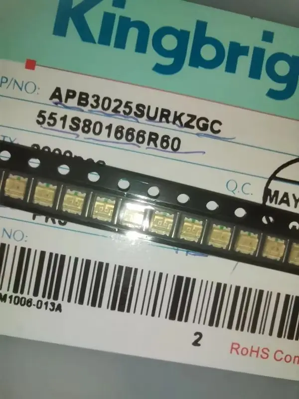 

50 шт./APBL3025SURKZGC 1206 красный изумрудно-зеленый двухцветный светодиодный индикатор