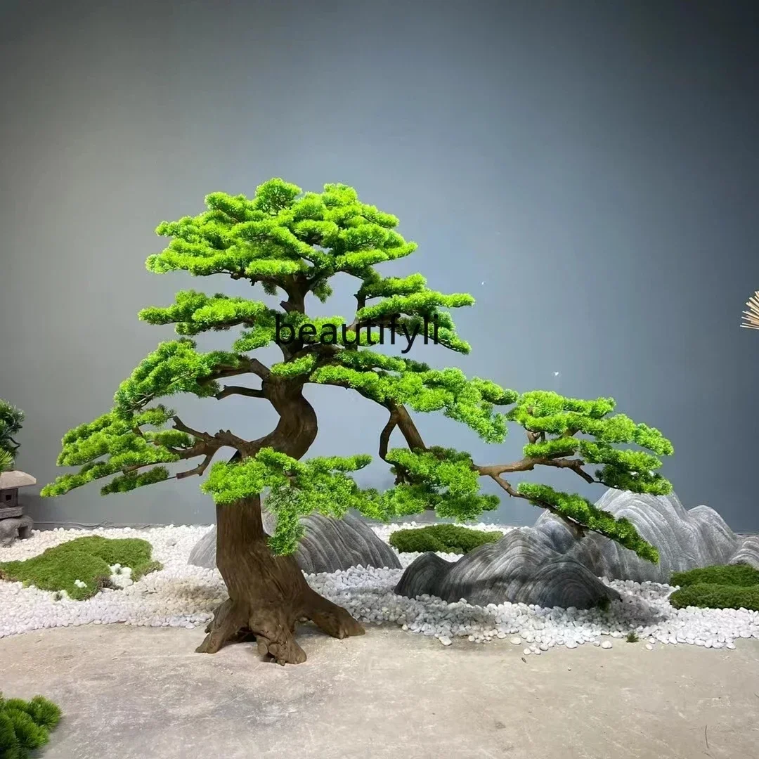 

Simulation green plant welcome pine beauty pine new Chinese ornament pine hotel landscape fake tree