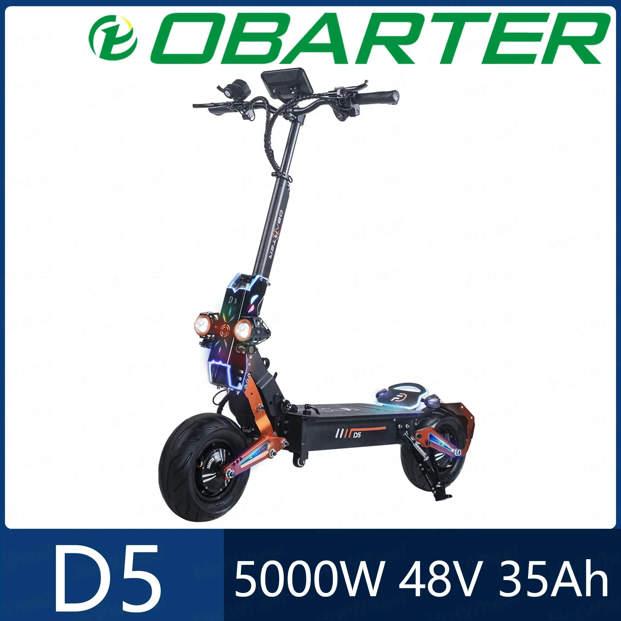 D5 48V21Ah Battery 1200*2 Powerful Dual Motor Off-road Electric Scooter Top Speed60km/h  Adult 11-inch Fat Tire  fold E-Scooter