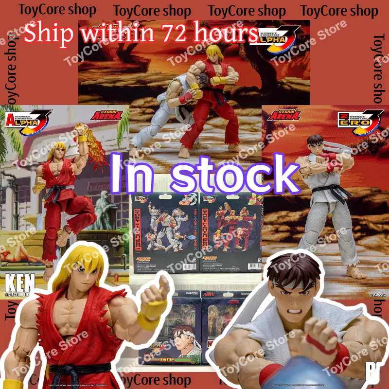 

In-stock Storm Toys Arena Ryu Ken Street Fighter Alpha 1/12 Scale Articulated Action Figure, Collectible Gift