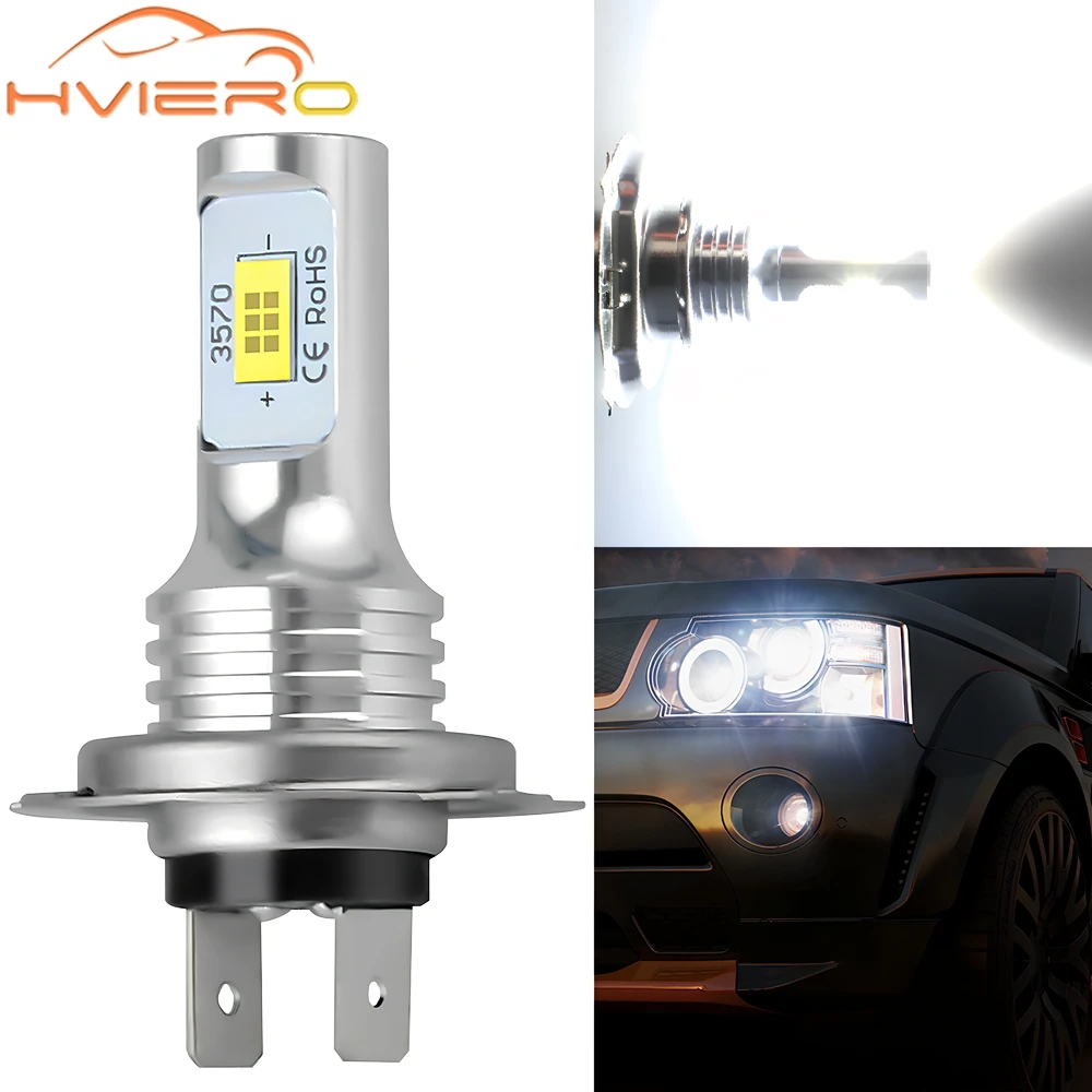 Car Turn Signal Day Floodlight Headlight Bulbs 3570 LED CSP Mini H1 H4 H7 H11 9005 Fog Light 6500K Auto 12V DC Modify Reloading