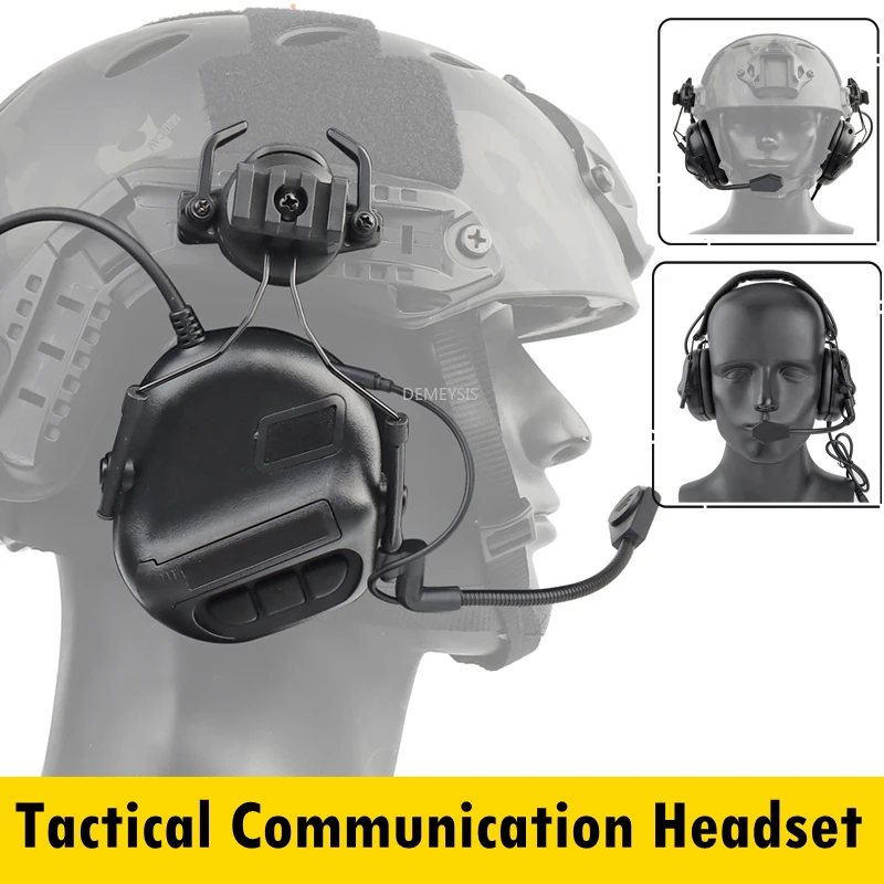 

Tactical Headset Without Pickup Noise Reduction Shooting Earphone Hunting CS Communication Intercom Headphone Used with PTT