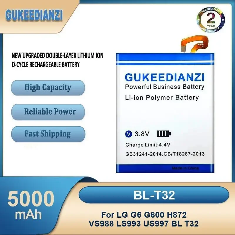 

BL-T32 5000mAh High Capacity Mobile Phone Battery For LG G6 G600 H872 VS988 LS993 US997 BL T32