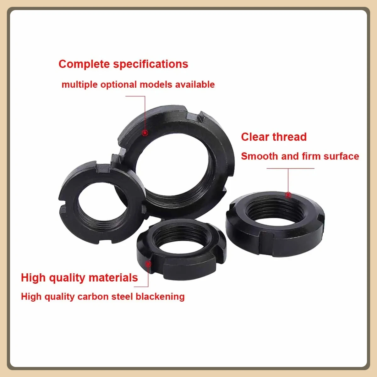 

Right-hand thread Round Nut Slotted Nut Four Slot Nut M10M12M14M16-M60