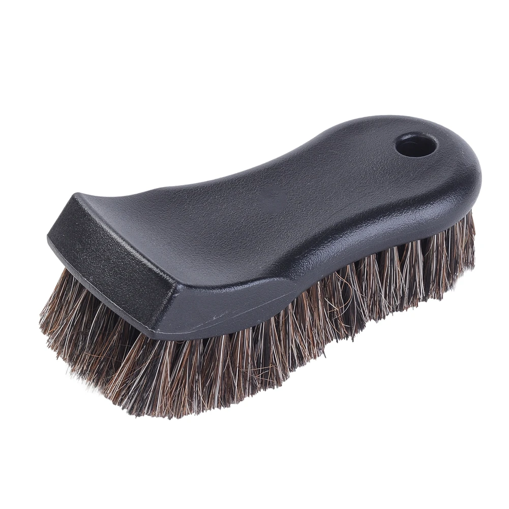 Premium Select Horsehair Interior Cleaning Brush for Leather, Vinyl, Fabric and More