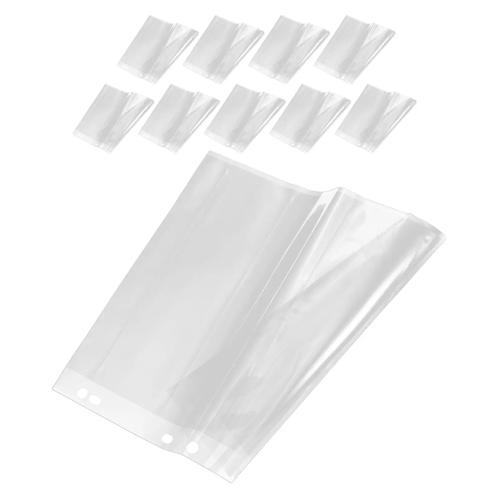 

10Pcs Film Negative Sleeves Waterproof Document Pouches Heavy Duty Archival Photo Sleeves for Negatives Slides Organizer Pages