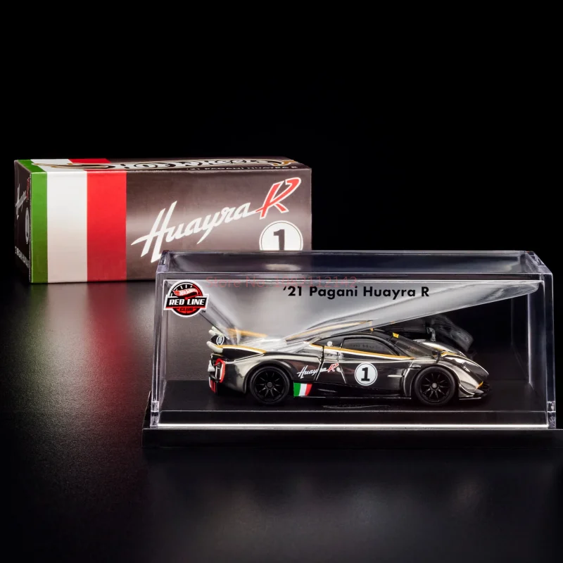 1/64 عجلات ساخنة الخط الأحمر RLC دييكاست نموذج سيارة باجاني هوايرا R 21 تحصيل نموذج سيارة غرفة زخرفة الصبي عيد ميلاد لعبة الهدايا