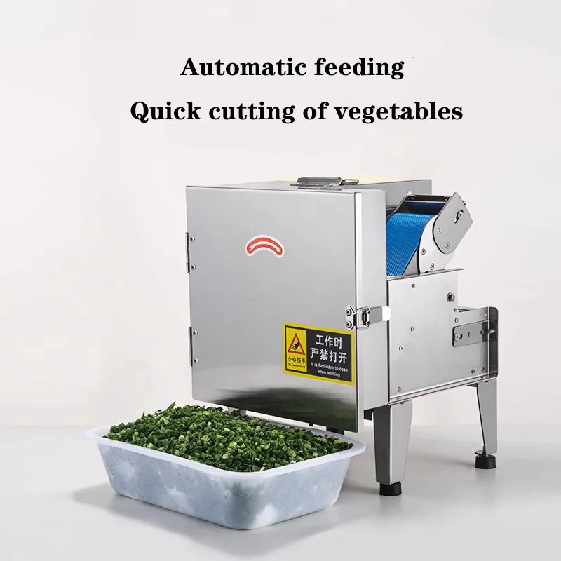 Electric Slicer Shallot Vegetable Cutter Machine Multifunctional Commercial Dicing Machine Carrot Potato Fruit Scallion Machine