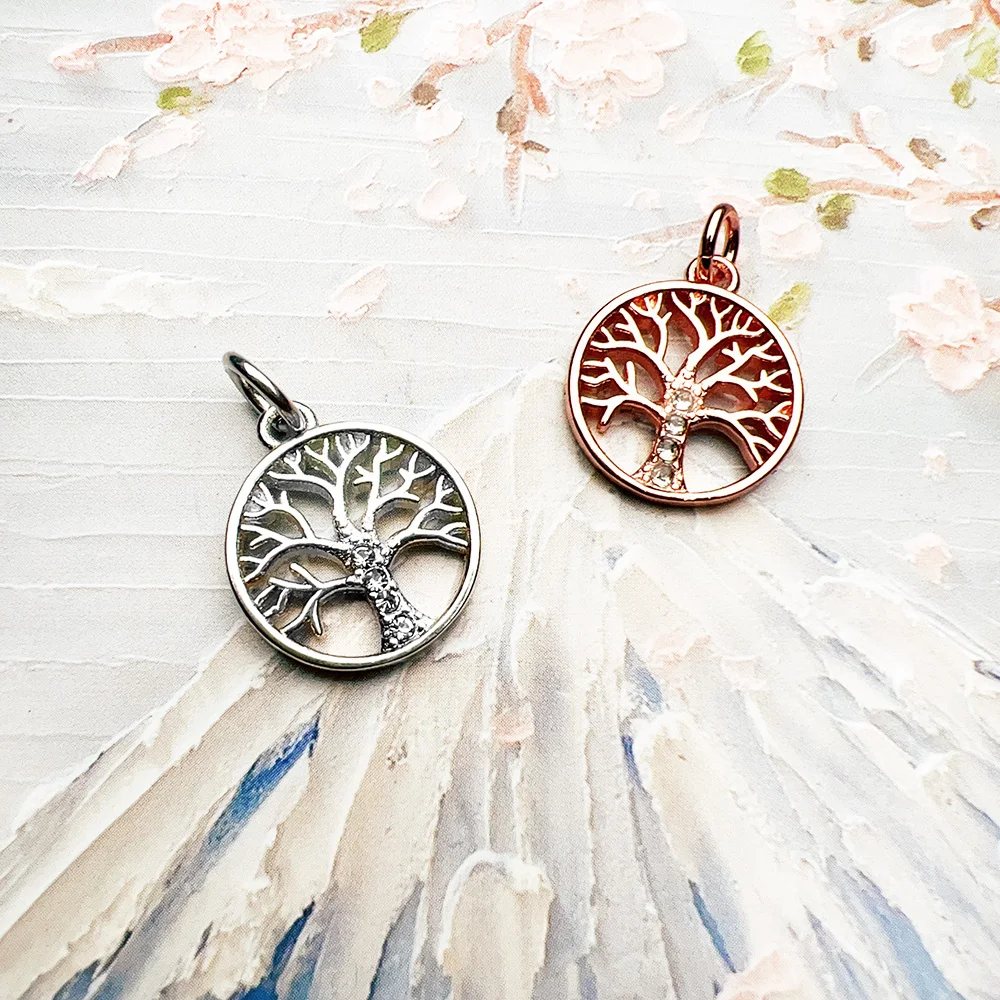 Pendant Small Tree Brand New Spring Fine Jewelry 925 Sterling Silver Accessories Romanitc Gift For Woman