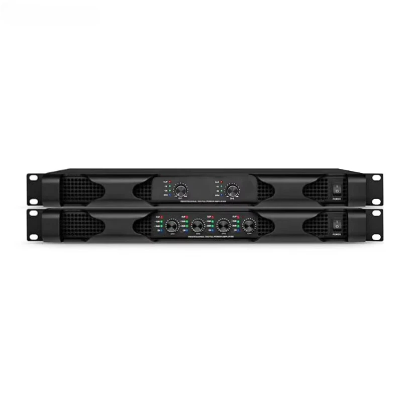 

MIA-DE1300 4*2000W*4Ω 1U Digital Amplifier 4*2000W 2 Channel Power Amplifier Stereo Sound System Pro Audio Class D Amplifier