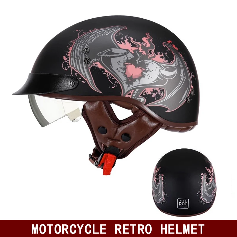 

Новинка 2024, мотоциклетный шлем Ultra-светильник, шлем с четырьмя и половиной шлема, немецкий шлем для круизного электрического транспортного средства, сертификация 3C