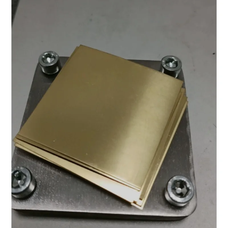 0.8x250x250mm  -  4x250x250mm H62 Brass Plate Copper / Yellow Cu Metal Sheet For Electric Conduction
