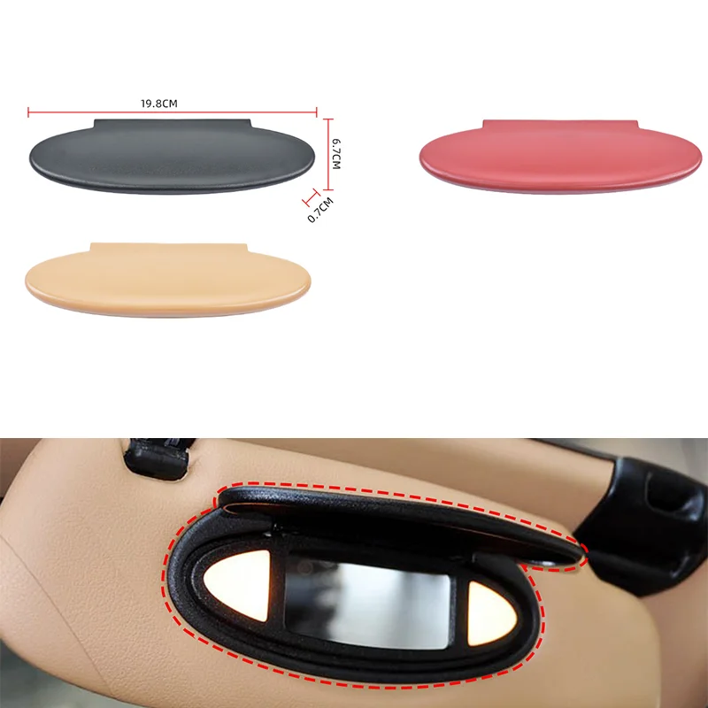 Sun Visor Cosmetic Mirror Cover For For Boxster 986 987 For For Cayman 987 For For GT3 997 For Carrera 997 Vanity Makeup Mirr