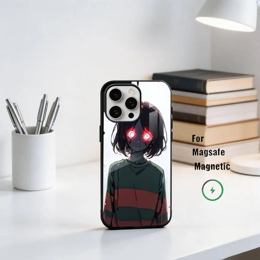 Game U-Undertale C-Chara  Phone Case For iPhone17,16,15,14,13,12,11 Plus,Pro Supports Magnetic Wireless Charging