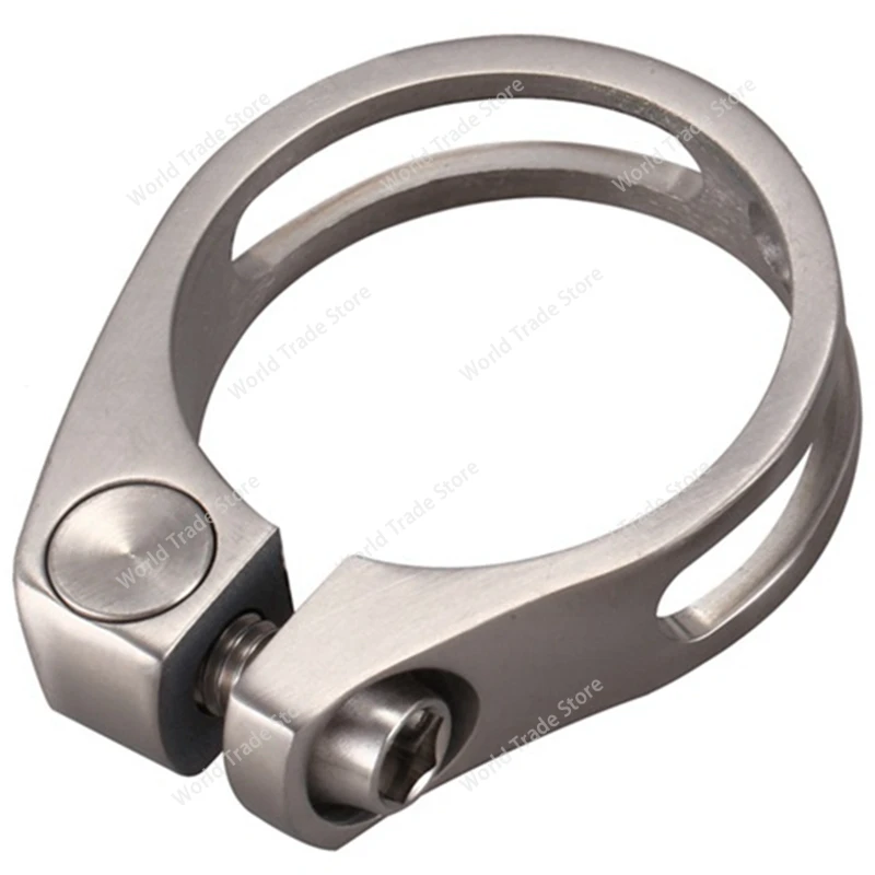 

Titanium Alloy Seatpost Clamp 31.8Mm Bicycle Saddle Tube Clamp Hollow Seat Tube Clamp For 27.2Mm Seat Tube