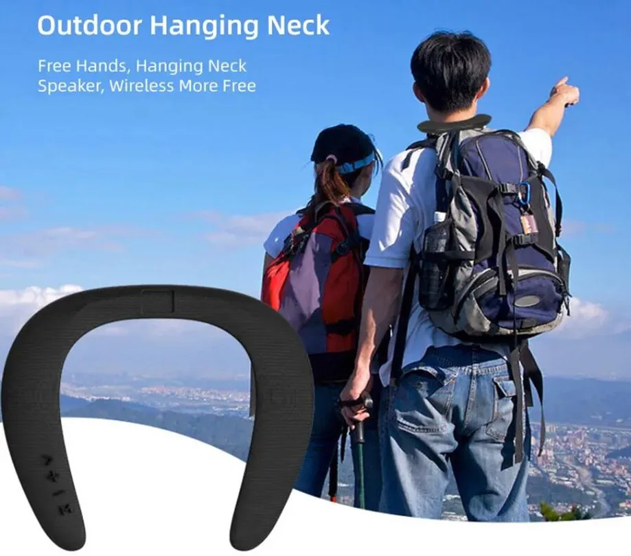 

Wearable Speaker，Wearing Neckband Hanging Around the Neck Companion Neck-mounted Wireless Bluetooth Speakers Neck Wear Scarf