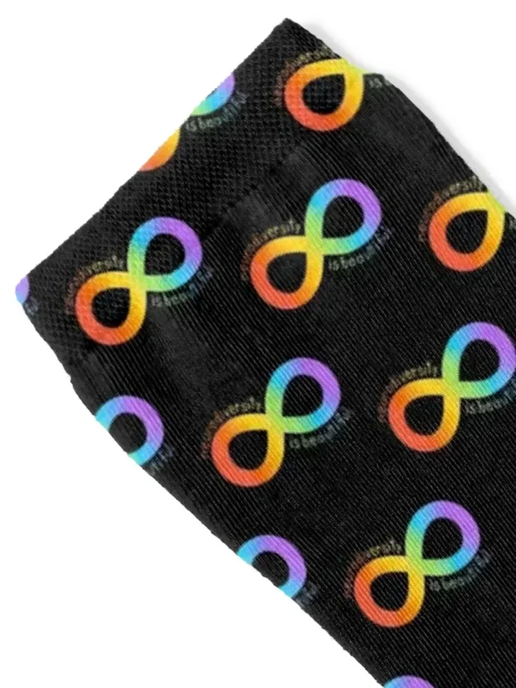 Neurodiversity is Beautiful Socks Sports gym Run Non-slip Socks For Man Women's