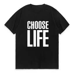 CHOOSE LIFE PRINTED T SHIRT MENS WOMENS TRAINSPOTTING 90's WHAM 80's RETRO TOP TShirt Tee Shirt Unisex Pop Y2k Tops