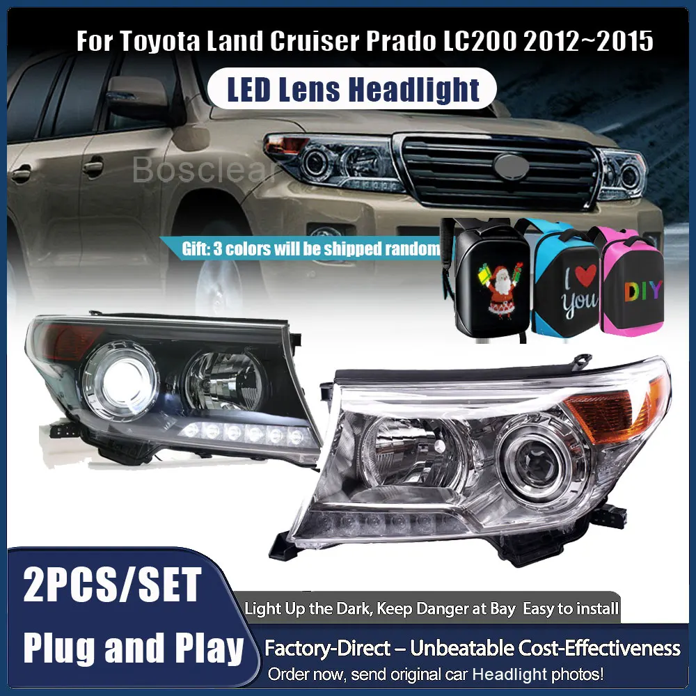

Автомобильные фары для Toyota Land Cruiser LC70-LC79: Светодиодные фары 2007-2015, фары LC200, ДХО, линзы-проекторы, автомобильные аксессуары