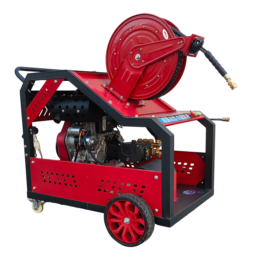 Commercial 3500 to 4000 psi Cold  250 bar Industrial Pressure Washer Jet Washer with Hose Reel