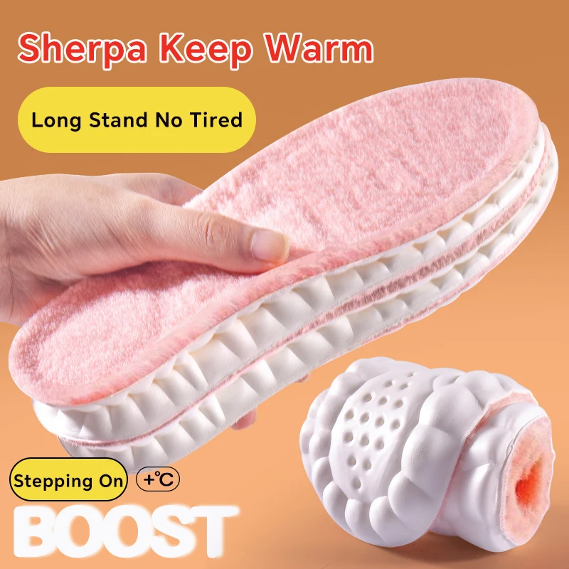 1 Paar selbsterwärmende Thermo-Einlegesohlen für Damen und Herren, weiche, warme Schuheinlagen für Schuhe, Stiefel, Sportinlagen