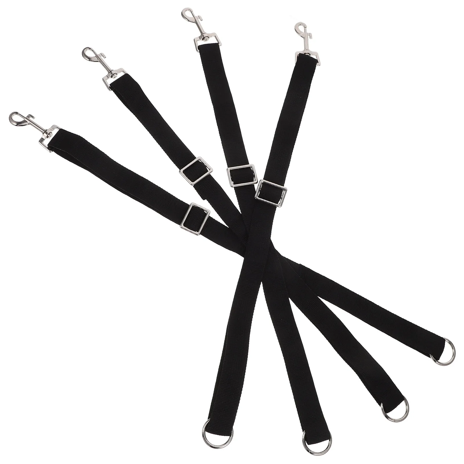 

4 шт. регулируемые фиксирующие веревочные петли для ведер, для лошадей, для подвешивания в сарай, для ухода, с креплениями-ремнями и крючками, складные, мягкие, водонепроницаемые