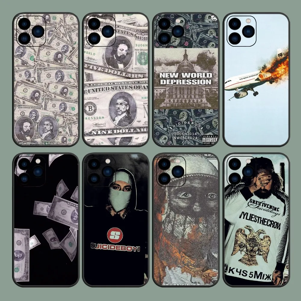 

Singer Suicideboy New World Depression Phone Case For iPhone 8 11 12 13 14 15 Mini X XR XS PRO MAX Plus Cover