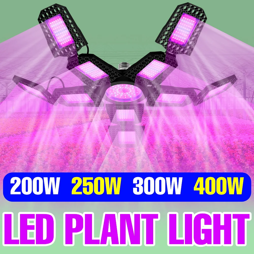 

400W LED Full Spectrum Plant Grow Bulb E27/E26 Greenhouse Seeding Hydroponic Fill Light Indoor Potted Vegs Cultivation Lighting