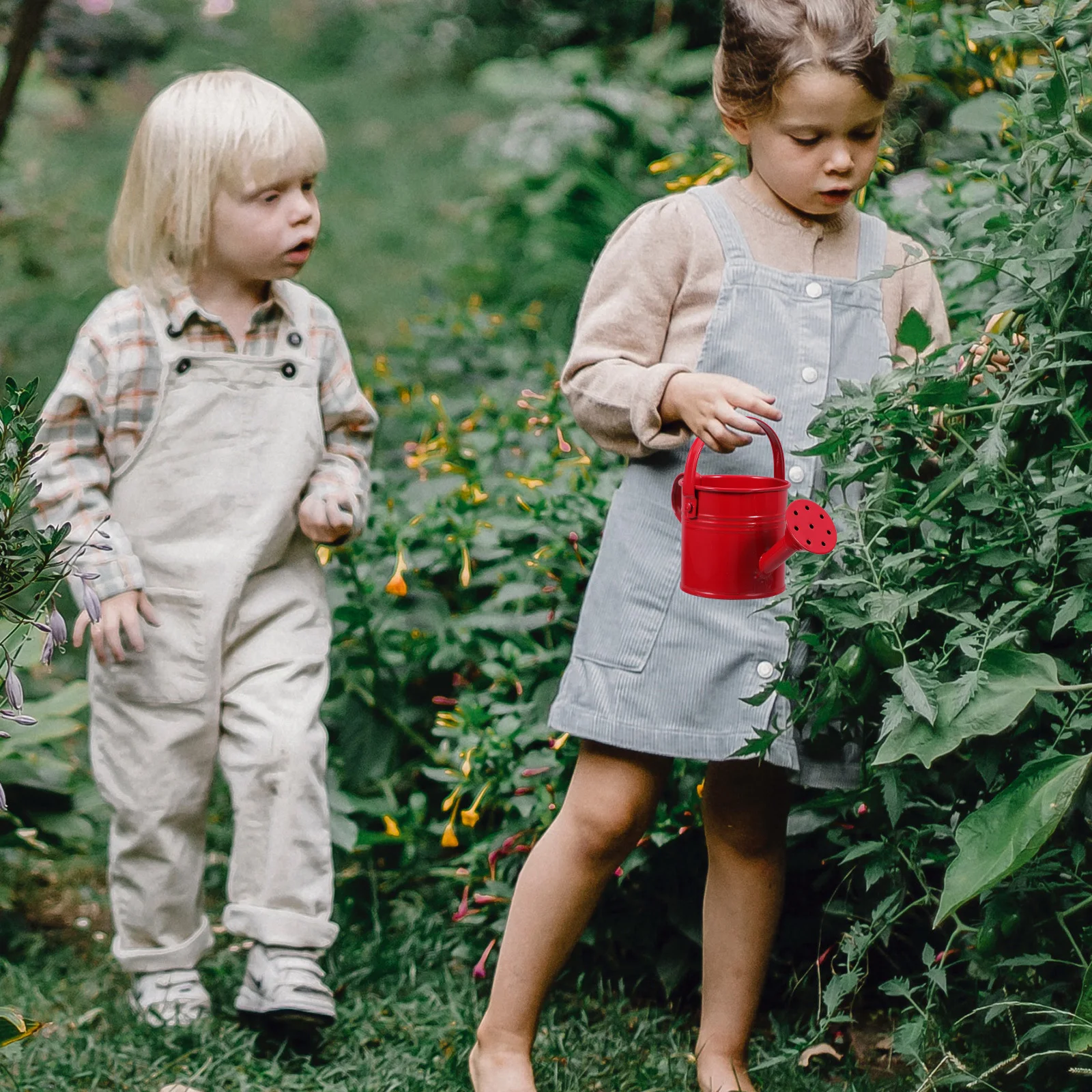 

2Pcs Durable Iron Watering Pot for Plants Garden Balcony Large Capacity Long Spout Portable Watering Can Indoor Outdoor Use