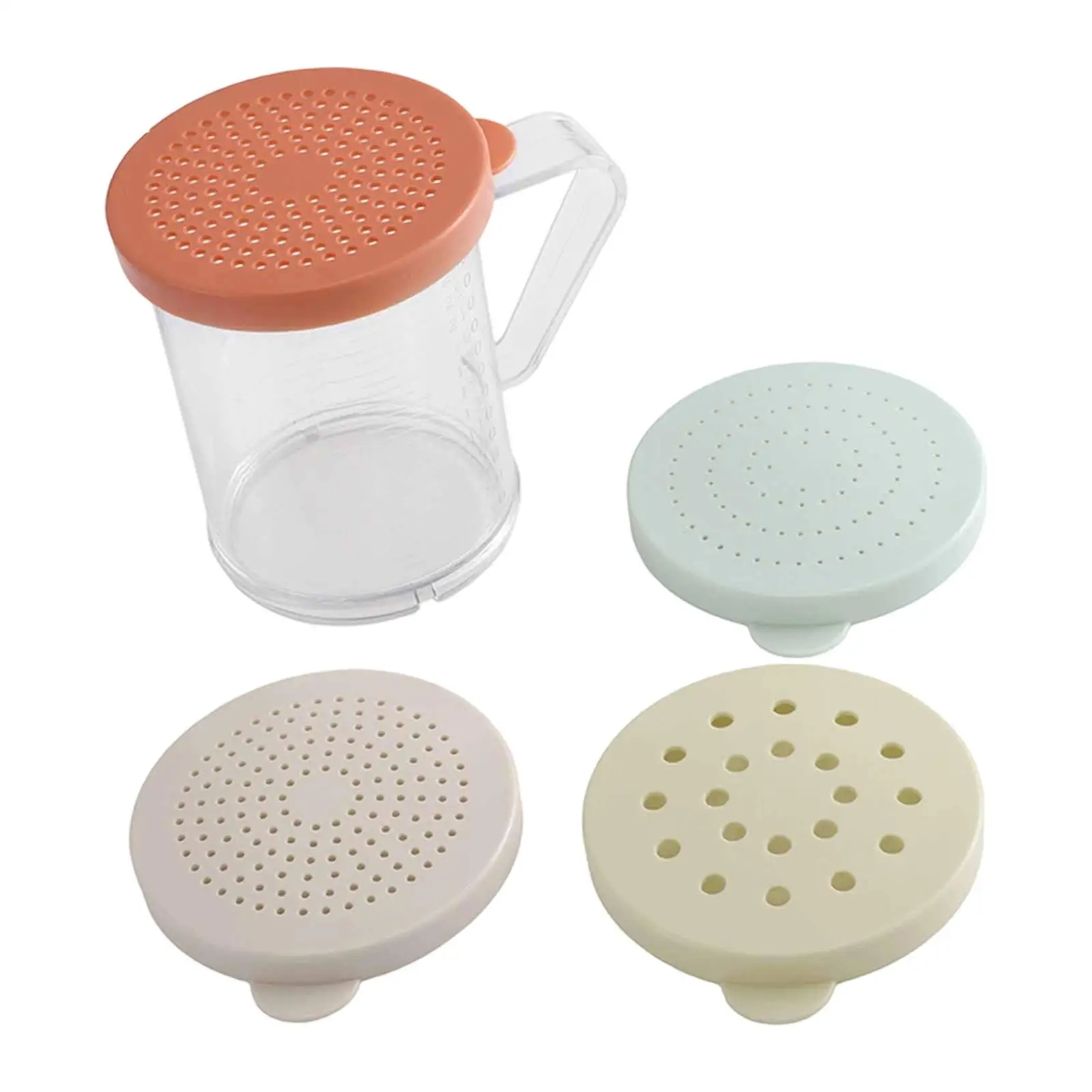 Spice Jar with Lids Condiment Storage Box Salts Multifunctional Empty Spice
