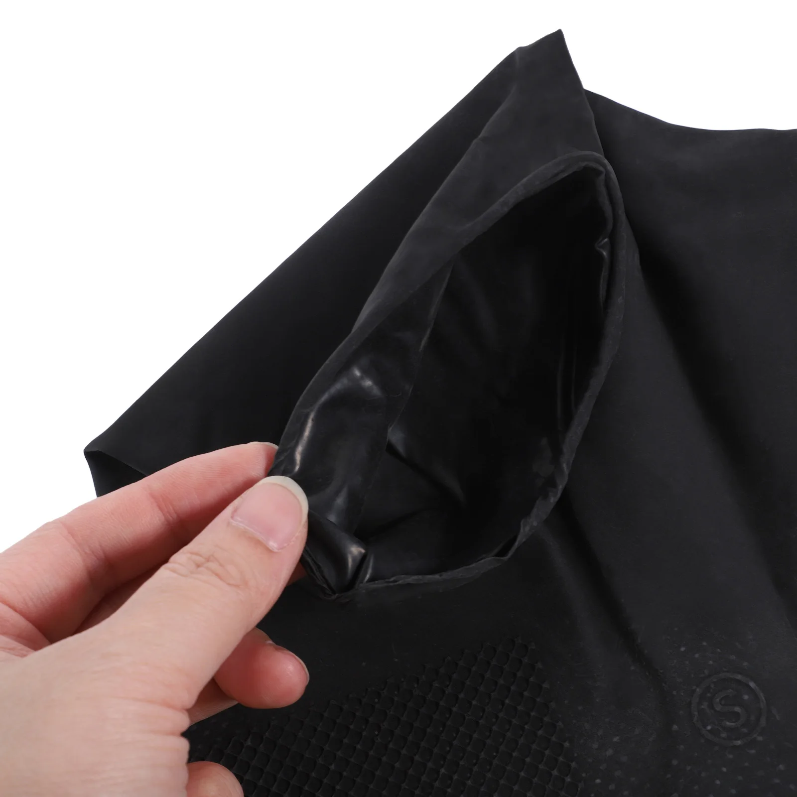 Cubiertas impermeables para zapatos de látex, calcetines altos negros, talla M 36 40, Protector elástico reutilizable antideslizante a prueba de lluvia y nieve para exteriores