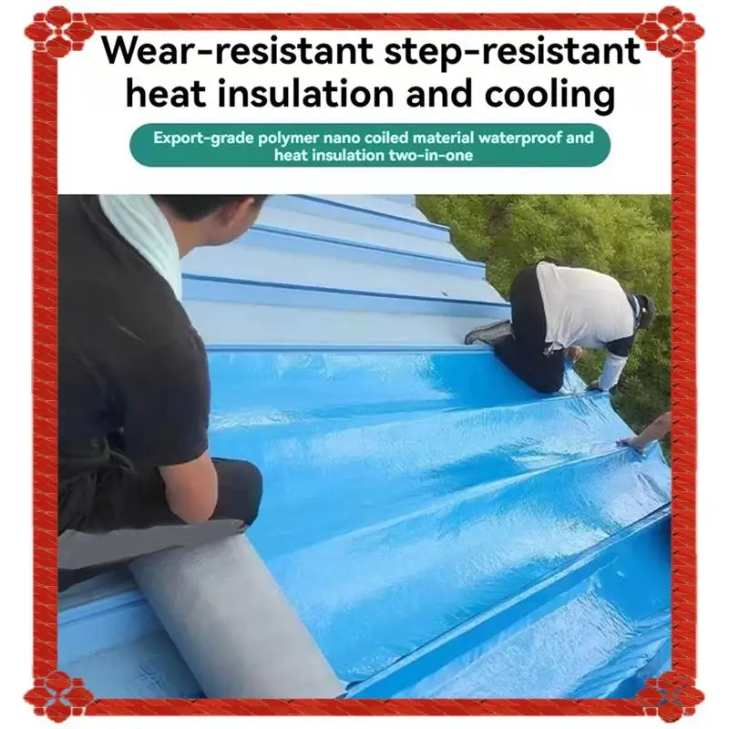 Consegna in 24 ore 2 Rotoli 10Mx20cm Nastro isolante termico impermeabile Tetto Strumento di riparazione a tenuta stagna Resistenza alle crepe della parete Autoadesivo