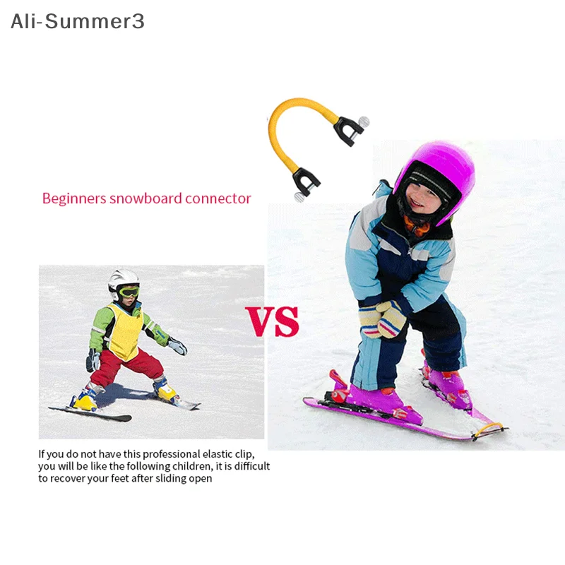 Ski Tip Connector For Beginners Ski Wedge Aid Connector For Winter Children Adults Ski Training Aid Snowboarding Accessories