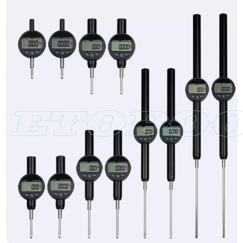0-12,7mm 0-25,4mm 0-50,8mm 100mm Precyzyjny Elektroniczny Cyfrowy Mikrometr Indykatorowy 3V Cyfrowe Indykatory Mikrometry Narzędzie Pomiarowe