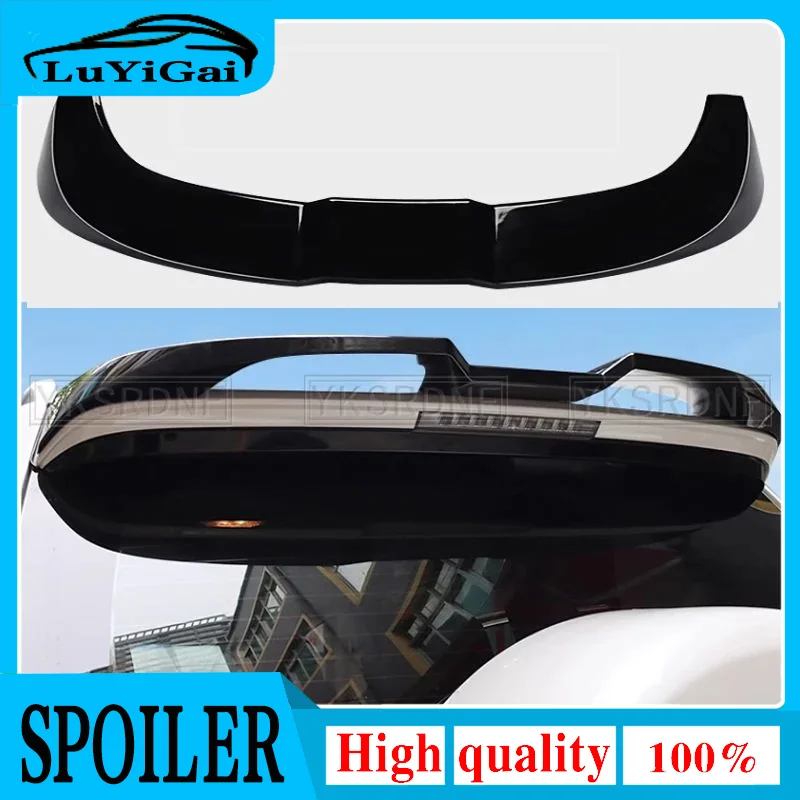 For Toyota Cruiser Prado 2010-2021 ABS Plastic Black White Color Rear Roof Spoiler Wing Trunk Lip Boot Cover Car Styling