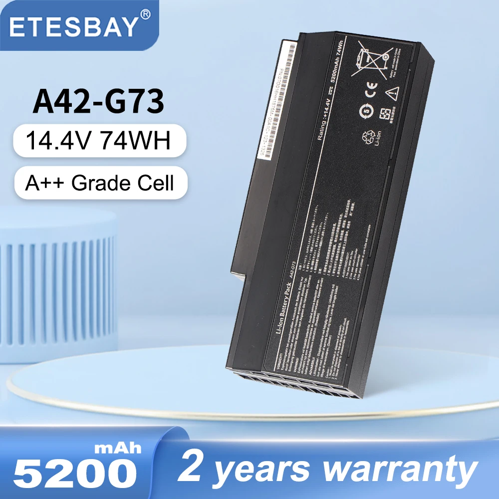 ETESBAY A42-G73 5200mAh Laptop Akku für ASUS G53 G53S G53J G53JW G53SX G73 G73S G73J G73JH G73JQ G73JW G73JX g73SW G73-52