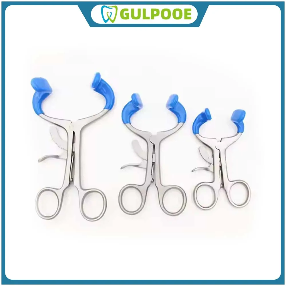 

GULPOOE 1Pcs Dental Cheek Lip Retractor Stainless Steel Mouth Opener Cheek Expander Dental Molt Gag Orthodontic Opener Oral