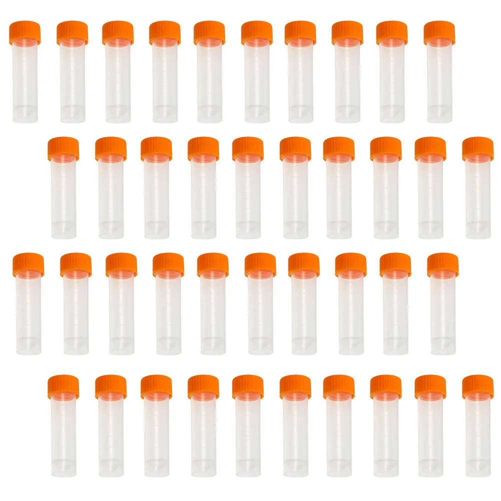 

81Pcs Sampling Tubes 5Ml Plastic Test Tubes Screw Lids Transparent Sample Storage Liquid Collection Experiment