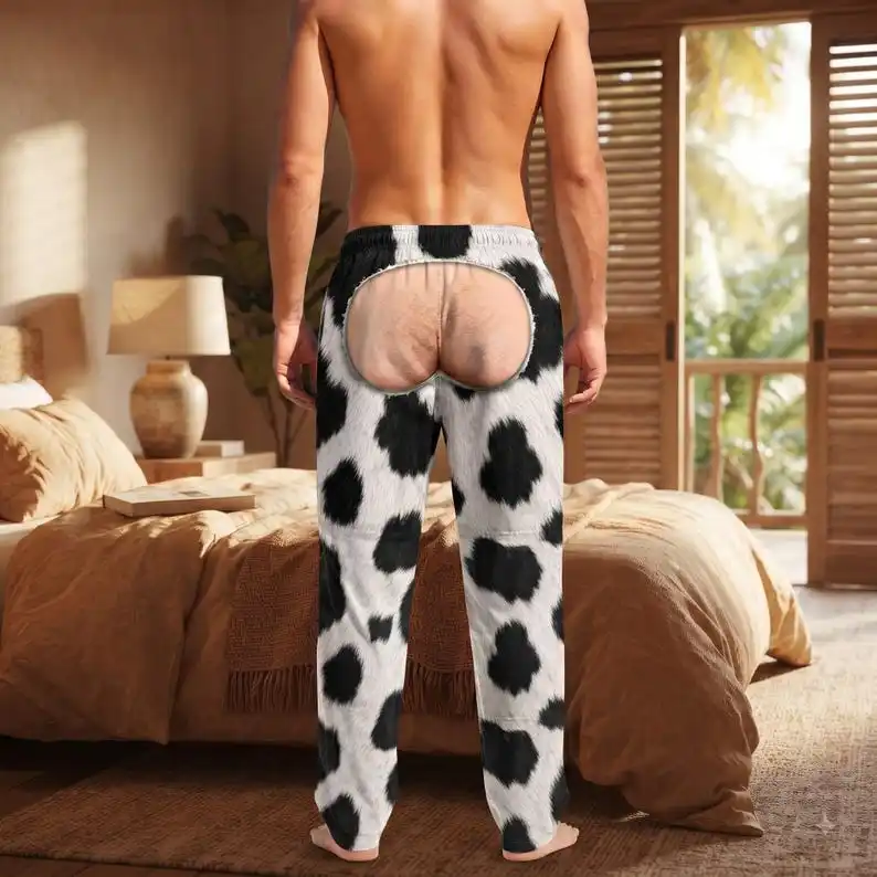 Fun Animal Sleepwear Backless Sleepwear Funny Printed Sleepwear Novel Home Pants As A Parody Gift for Halloween