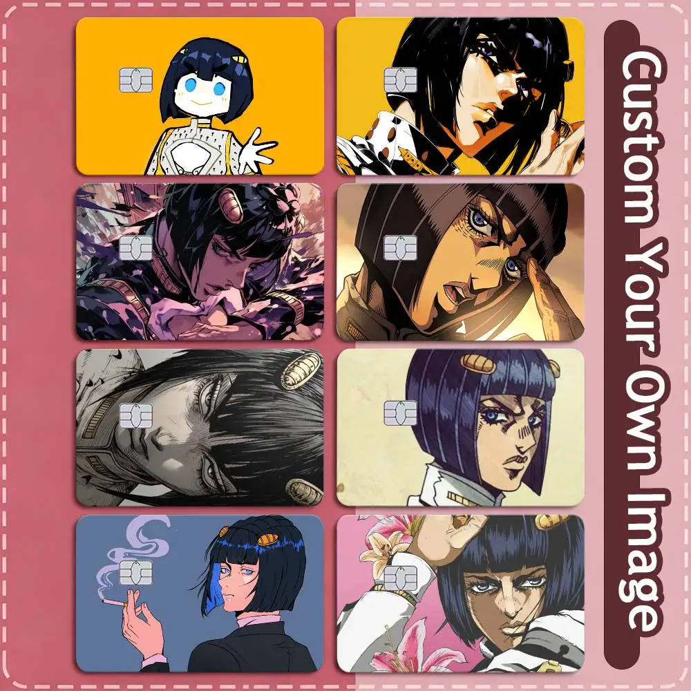 J-JOJOs B-Bruno B-Bucciarati Credit Card HD Stickers Small Chip Waterproof Sticker Game Card Decal Gift