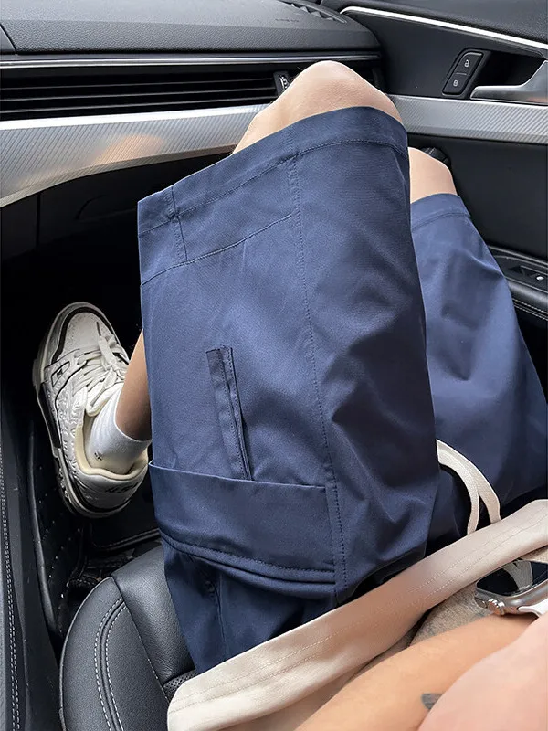 

Летние мужские функциональные брюки-карго из нейлона Ice Silk для активного отдыха, быстросохнущие, длиной до колена (пять четвертей) и до середины икры (шесть четвертей)