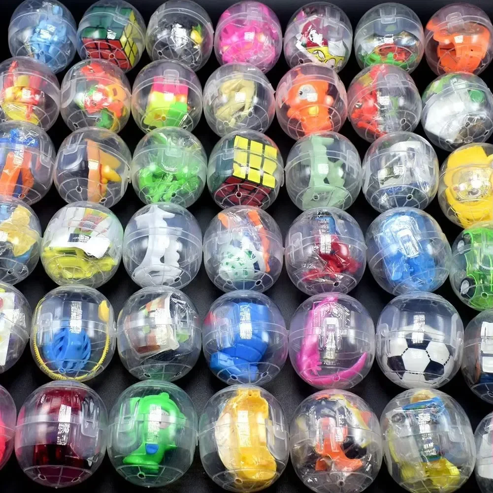 5/10er Pack 55mm Transparente Eierschalen-Mischspielzeuge Geburtstagsparty-Geschenke Preise Karnevalsparty-Geschenke