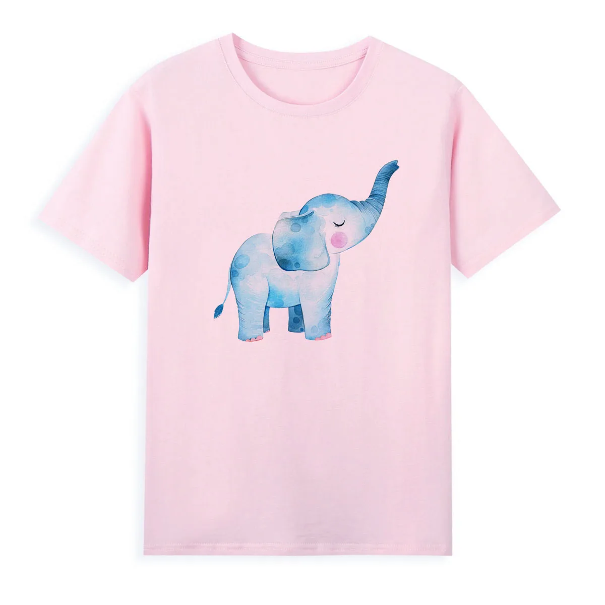 Ink Painting Elephant T-shirt Cool Summer Women Tees Hot Sale Brand Shirt Fashion Tops