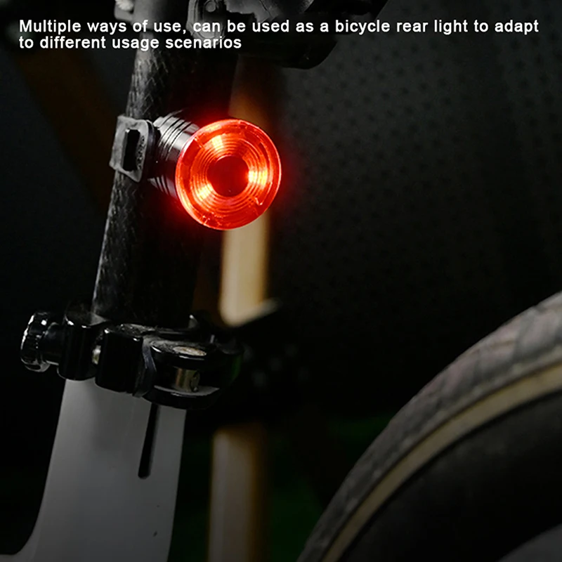 Led الدراجة الذيل ضوء ليلة ركوب الفرامل الاستشعار الطريق الدراجة الخلفية ضوء خوذة ضوء مقاوم للماء شحن مصباح يدوي الضوء الخلفي