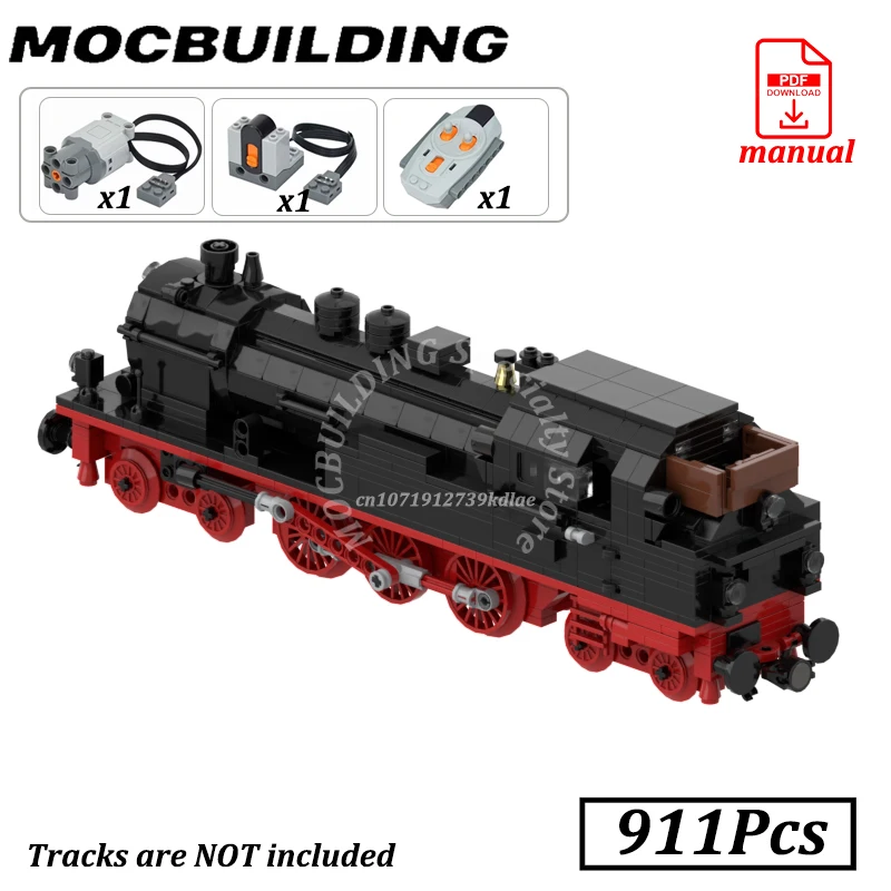 Locomotief Modelspoor Accessoires MOC Bouwstenen Bakstenen Montage Trein Model Constructie Speelgoed Cadeau