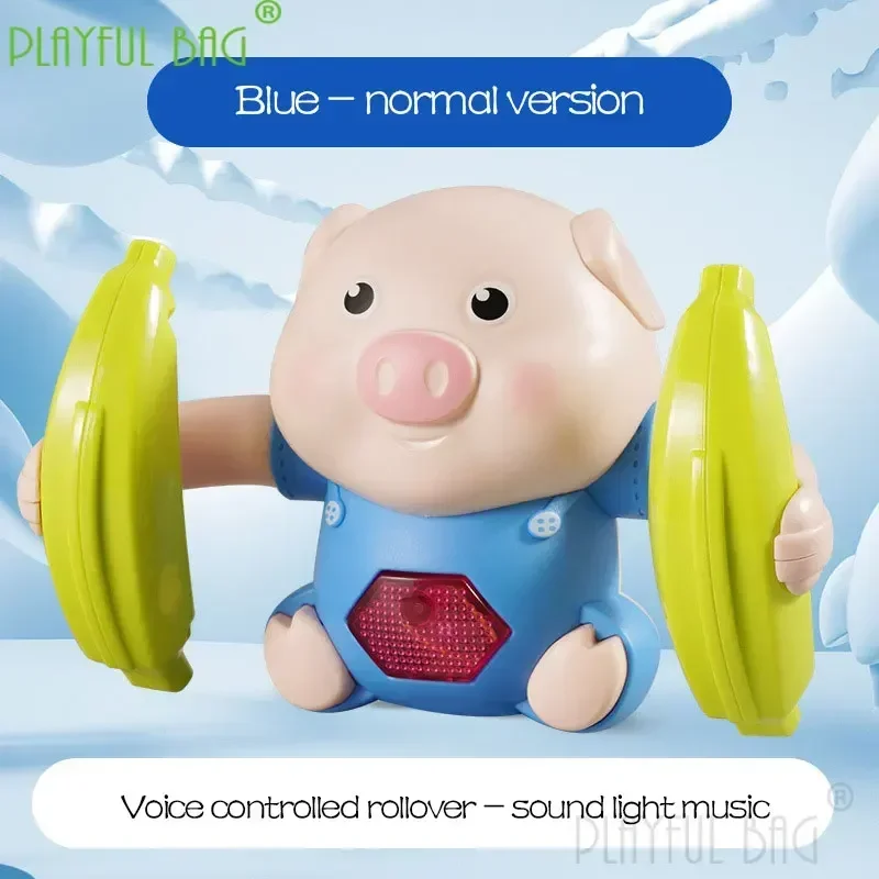 Camion à benne électrique interactive pour porcs, commande vocale musicale amusante pour enfants, activités aquatiques de piscine, jouet de bain, idéal pour les tout-petits, plaisir aquatique