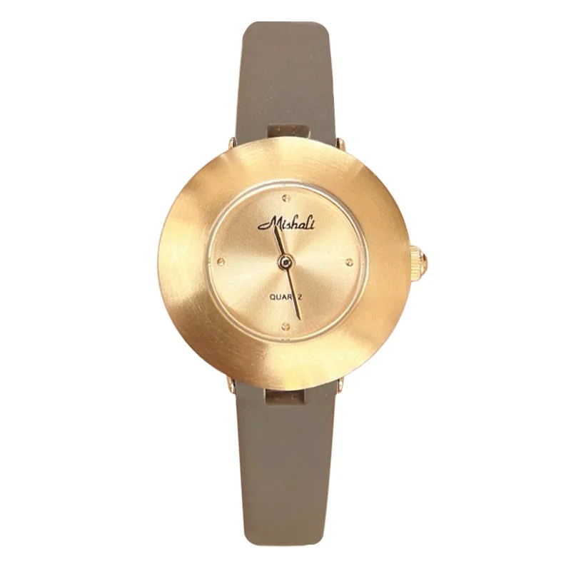 

Belt steel case gold watch European and American style women's watch simple and fashionable
