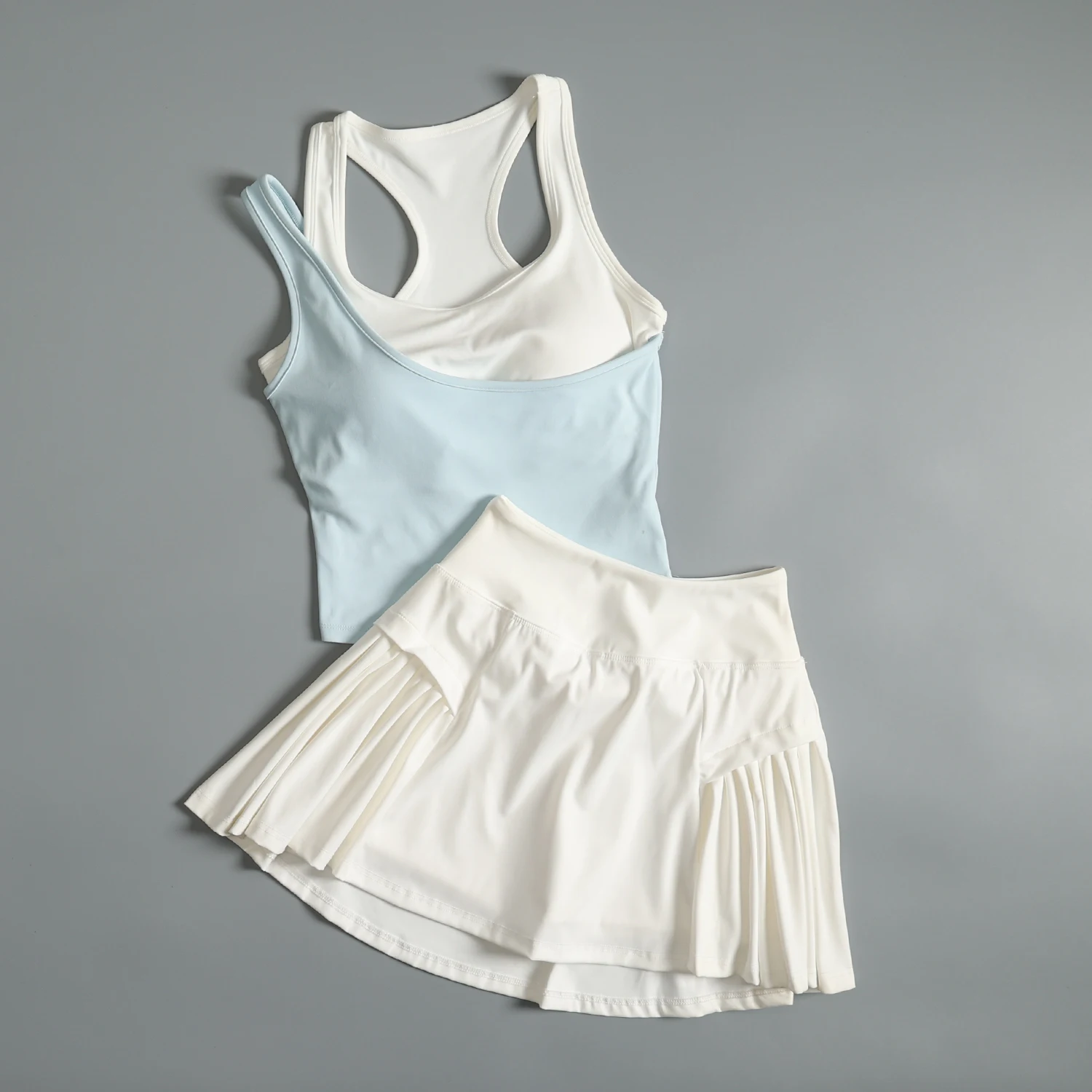 Advanced sports suit for women in summer breast covering yoga running speed dry vest tennis badminton fitness suit